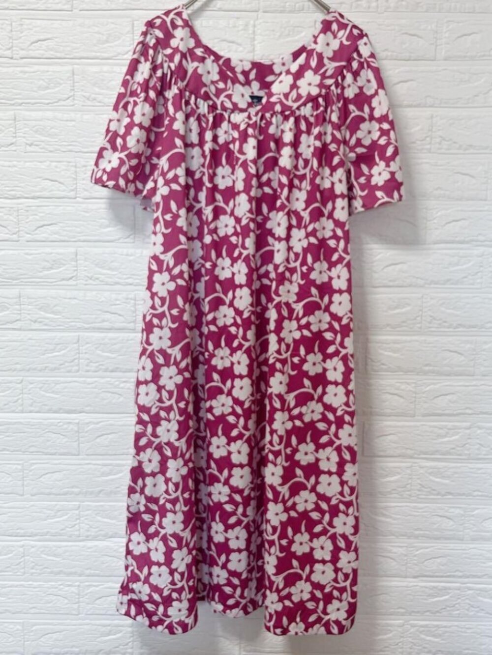 Floral Print Dress Short Sleeve Long Bra Dress